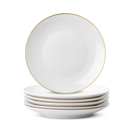 Gold Line Plate Ceramic